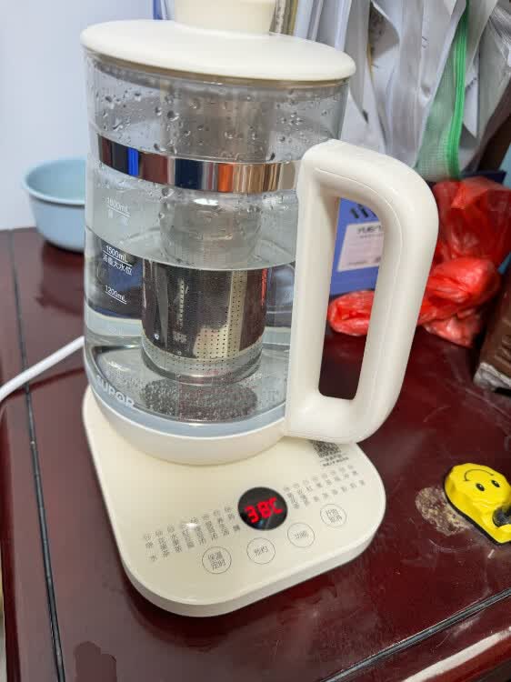 苏泊尔(SUPOR)养生壶1.5L 全自动触控式煮茶电热水壶高硼硅玻璃SW-15YJ33晒单图