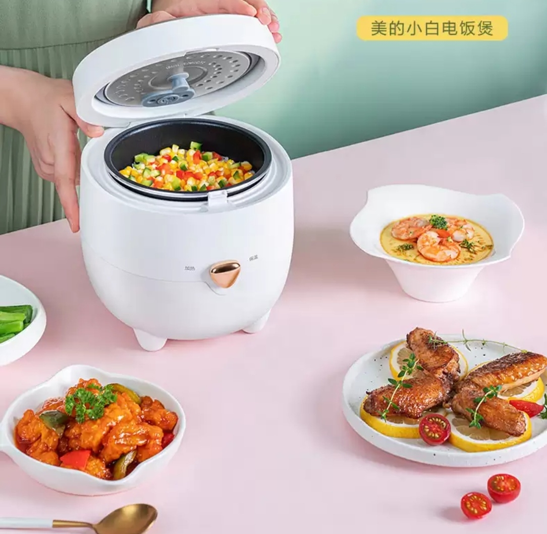美的(Midea)电饭煲MB-FB12X1-213A 电饭锅1-2人小型家用煮米饭1.2L小功率不沾内胆多功能小煮饭煲晒单图