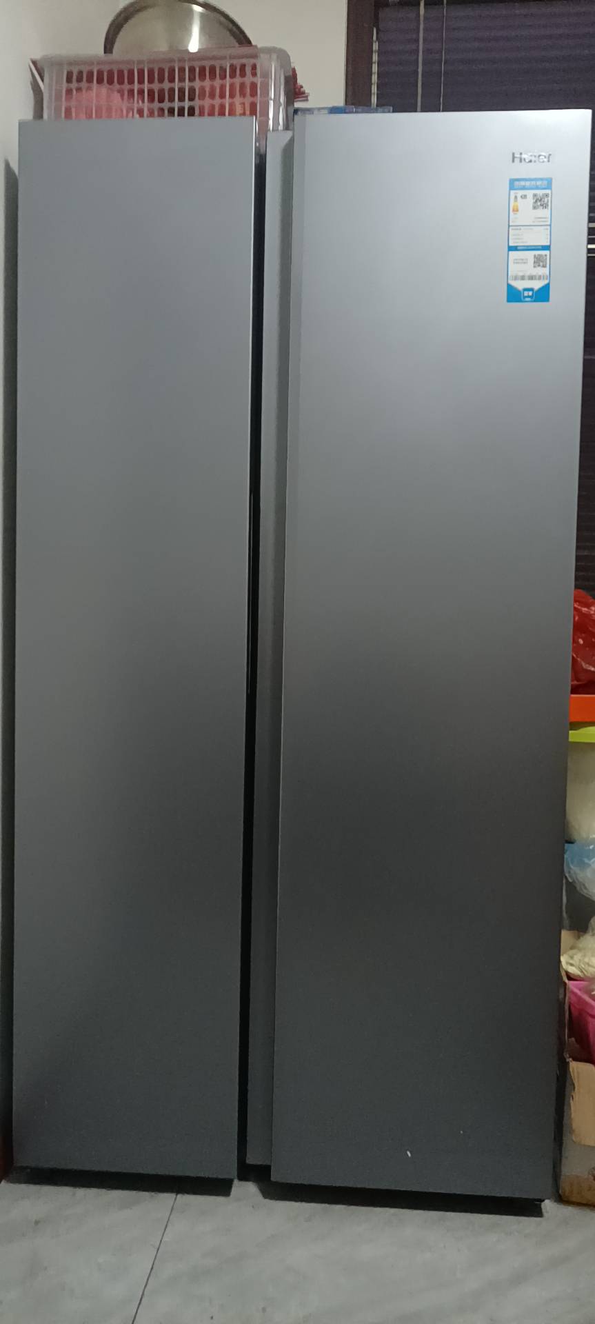 海尔(Haier)541升对开门双开门 一级变频节能 风冷无霜大容量嵌入式家用冰箱 新品BCD-541WGHSSEDG7晒单图