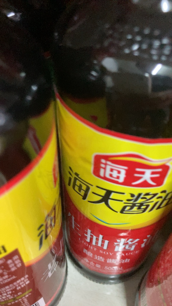 海天生抽酱油500ml+老抽酱油500ml调味组合晒单图