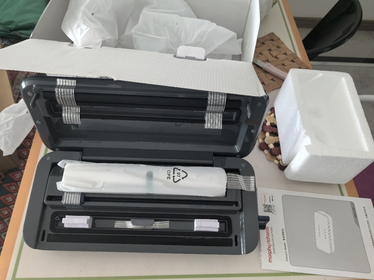 摩飞全自动抽真空封口机家用食品塑封机干湿两用包装机切割零食水果蔬菜肉类保鲜机小型打包压缩MR1118晒单图