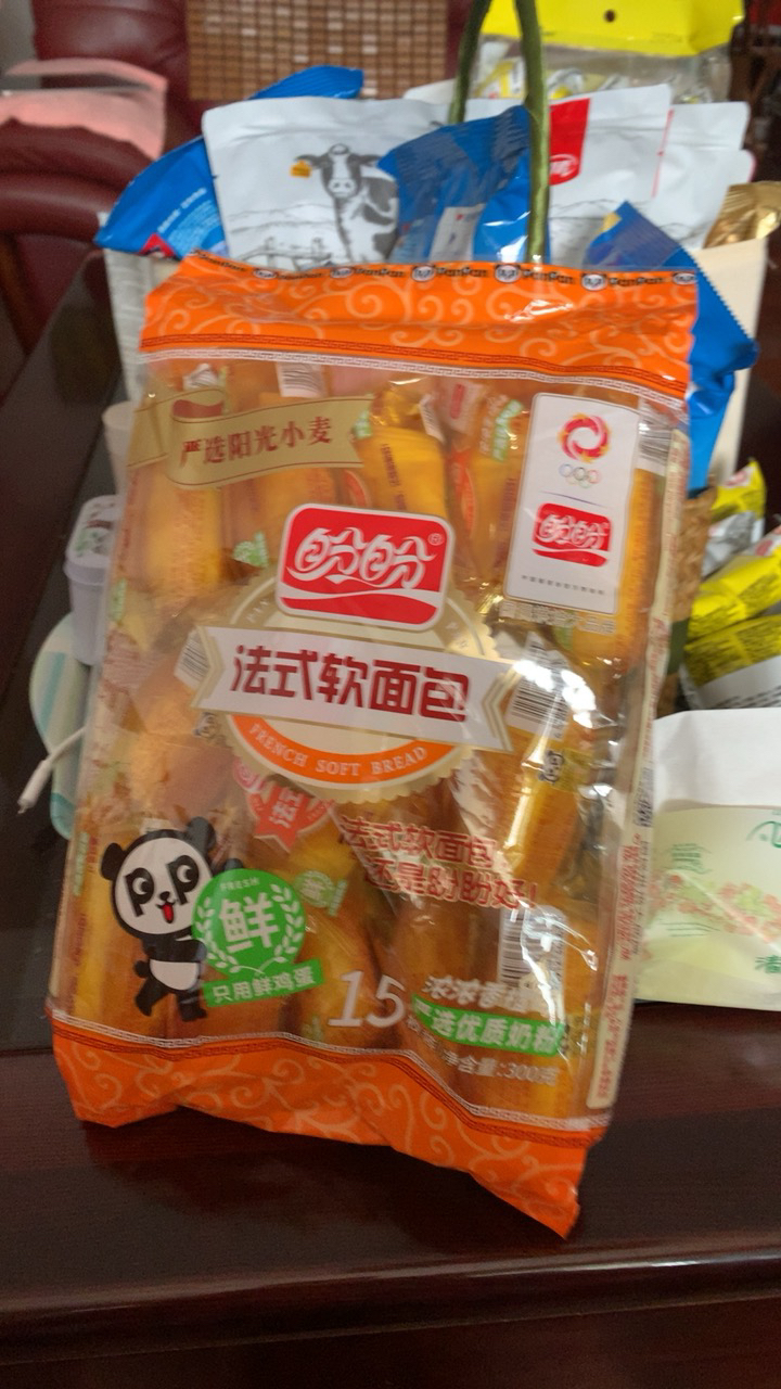 盼盼法式软面包300g袋装小面包休闲零食小吃早餐糕点晒单图