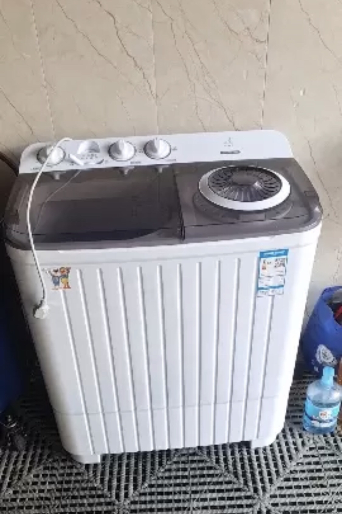 小鸭12公斤双缸洗衣机半自动双缸双筒家用大容量波轮洗脱两用 可单洗单脱水晒单图