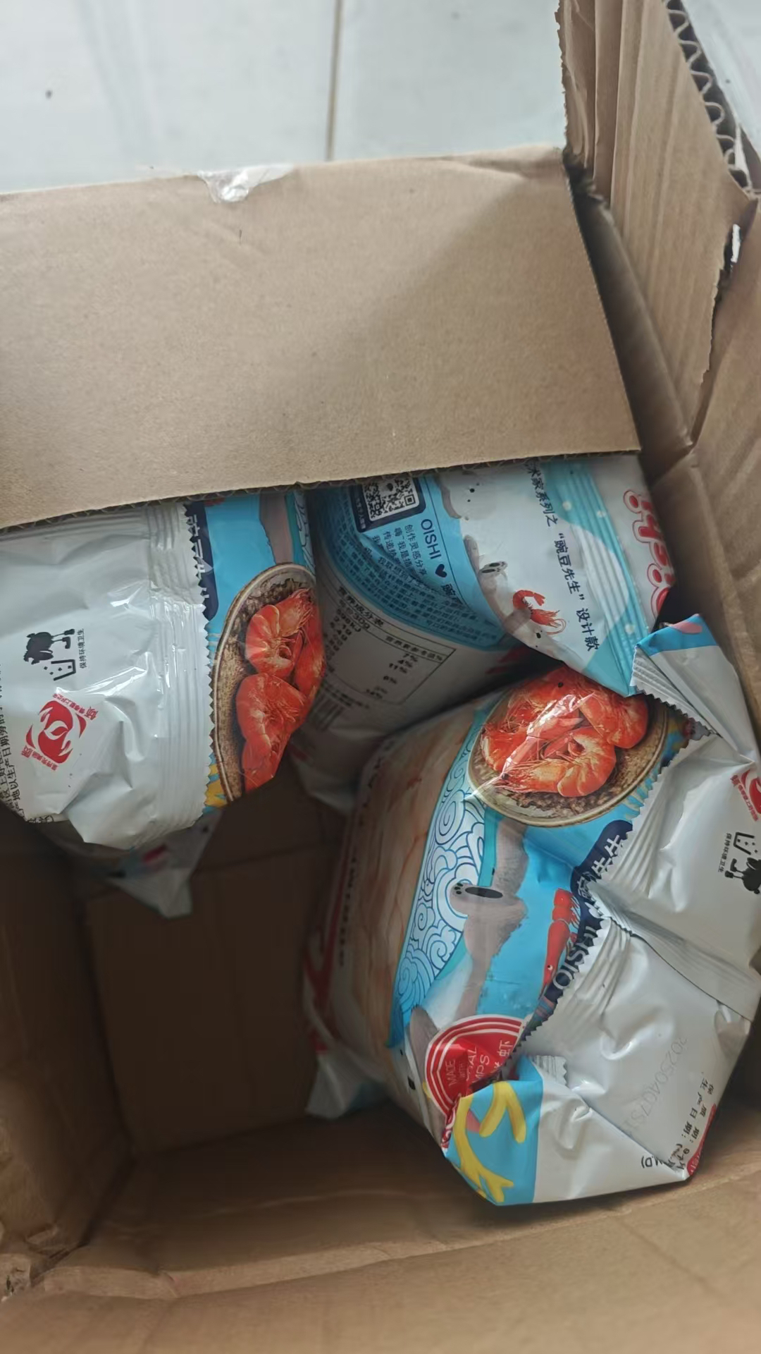 上好佳鲜虾片80g*2包膨化休闲零食儿童怀旧食品小吃晒单图
