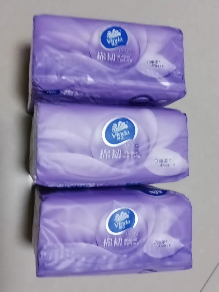 维达棉韧立体美4D压花抽纸3层M码100抽20包 家用实惠装餐巾纸面巾纸卫生纸纸巾(整箱销售)(新旧包装交替发货)晒单图