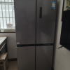 美的(Midea)冰箱慧鲜系列480升超薄大容量双变频十字四开门对开门风冷无霜家用BCD-480WSPZM(E)银色国补晒单图