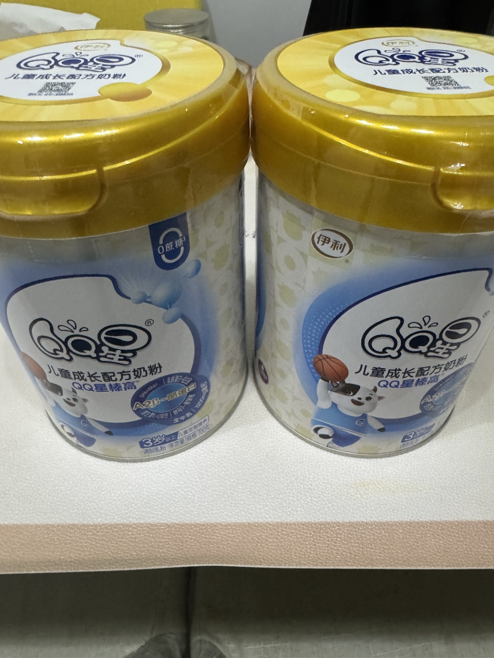 伊利(YILI)qq星榛高3岁以上儿童配方奶粉4段700g罐(新旧包装随机)晒单图