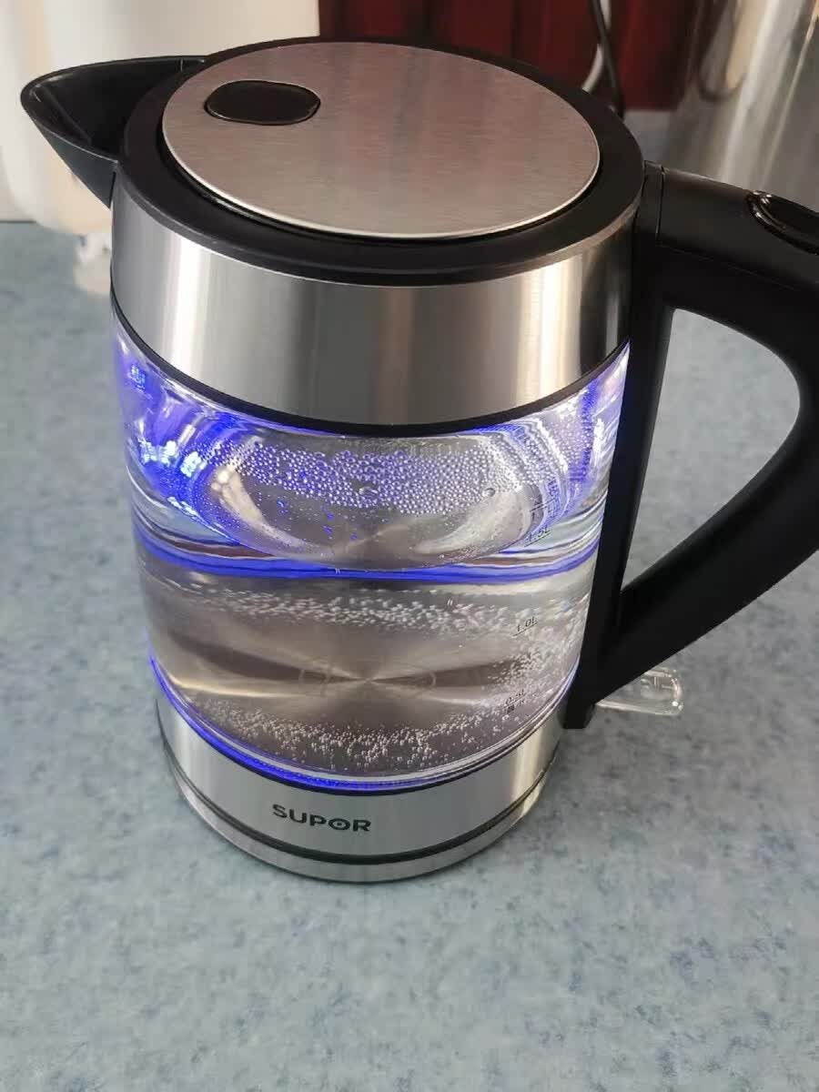 苏泊尔(SUPOR)电水壶烧水壶高硼硅玻璃电热水壶1.7L开水壶家用烧水壶热水壶英国温控器 SWF17E26A晒单图