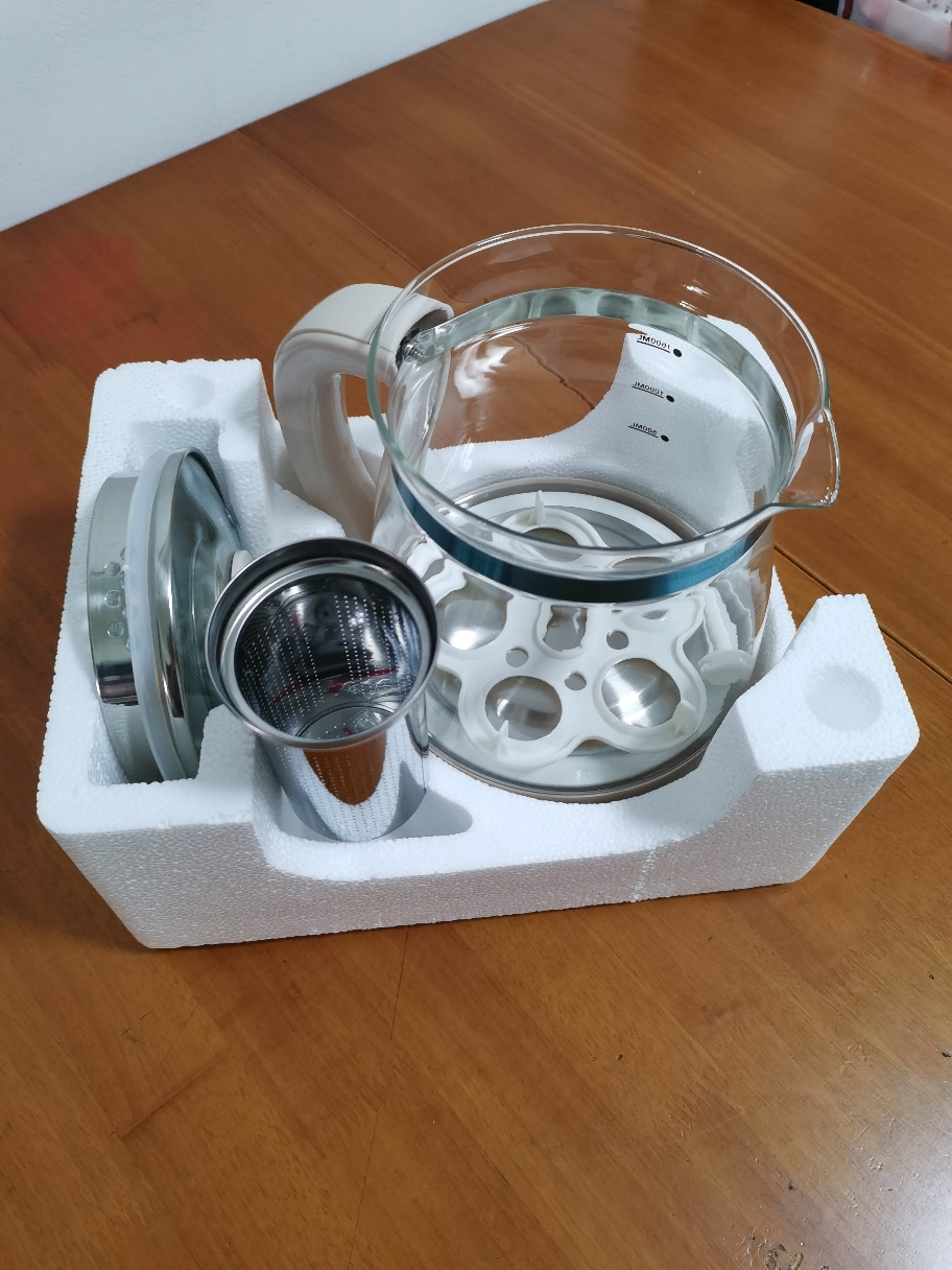 LOTOR浣熊烧水壶家用多功能热水壶大容量煮茶器智能恒温电水壶全自动养生壶 粉色滤筒款 1.6L晒单图