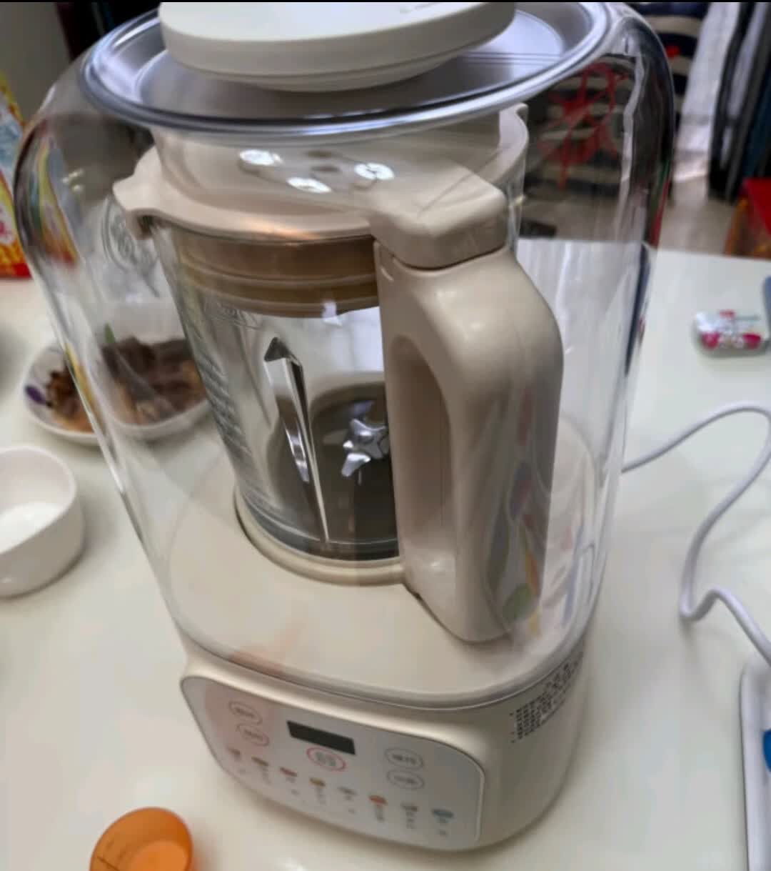 九阳(Joyoung)破壁机家用隔音罩1.2L容量多功能豆浆机柔音降噪榨汁机料理机 L12-P199晒单图