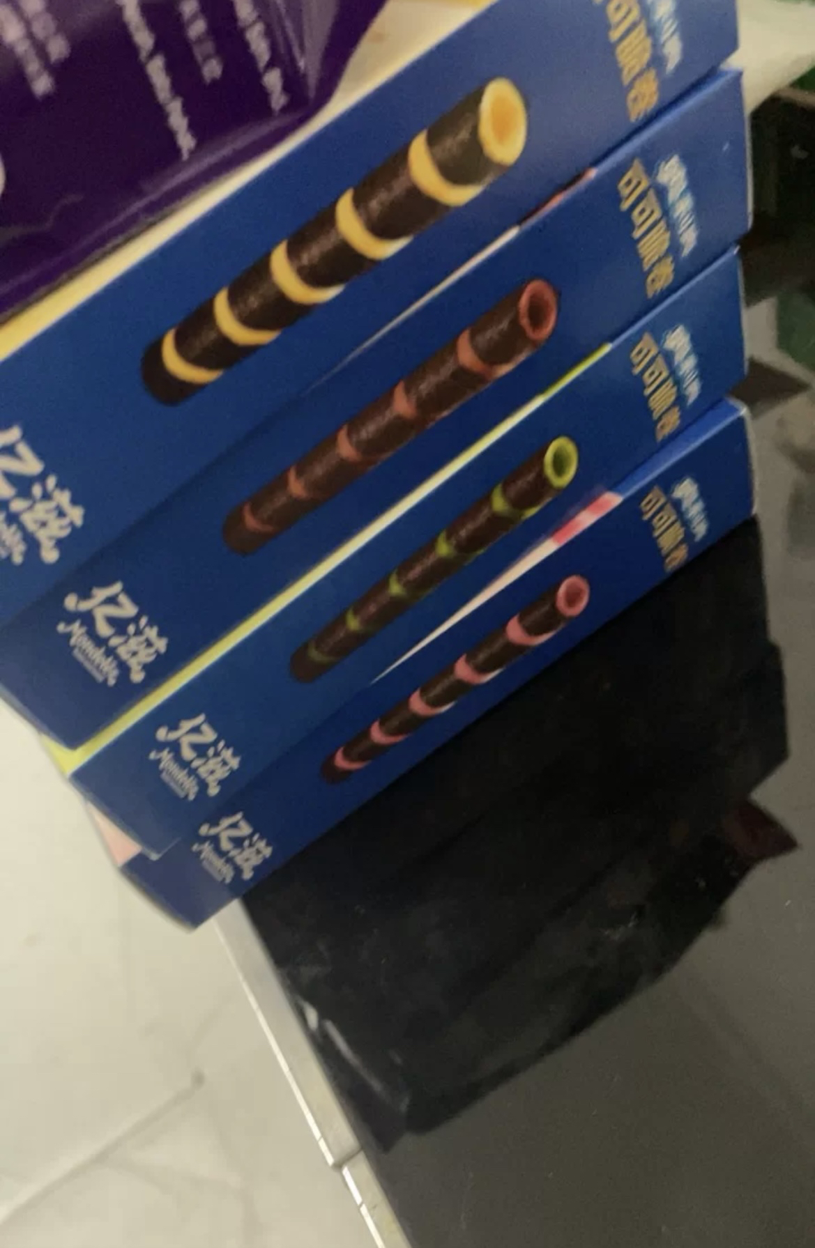 奥利奥可可脆卷50g*4盒夹心蛋卷威化饼干休闲零食品小吃下午茶[巧克力味+草莓味]晒单图