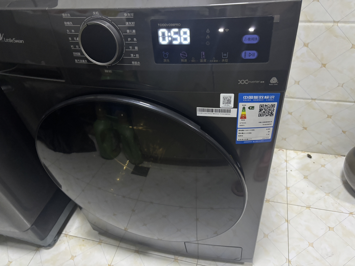 小天鹅(LittleSwan)洗衣机10kg全自动家用滚筒除菌098升级版TG100V098PRO晒单图