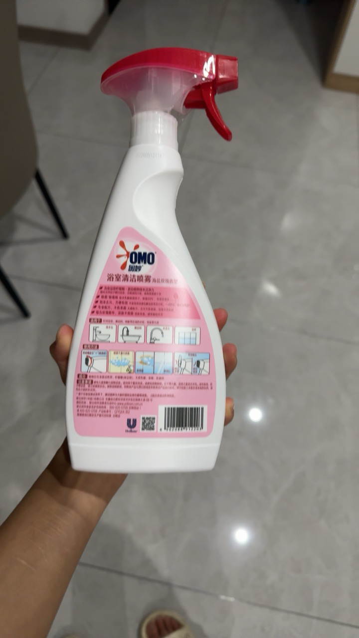 奥妙 浴室清洁喷雾海盐玫瑰 480g 强效除菌除霉味去污垢泡泡晒单图