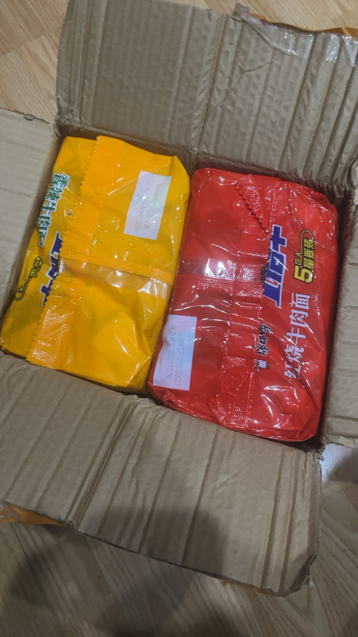 [10包]康师傅一倍半方便面5连包红烧牛肉面香辣牛肉面泡面大面饼速食夜宵免煮大食桶正品整箱晒单图