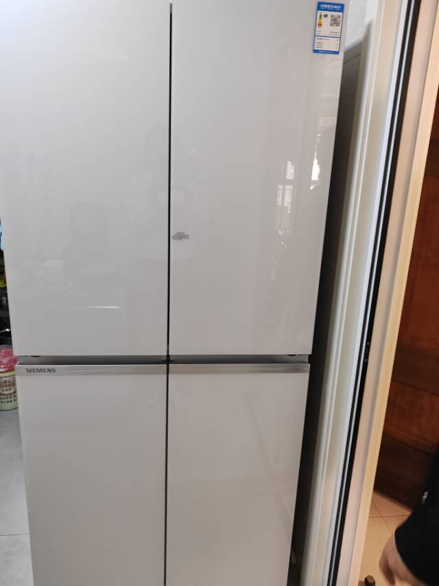 西门子530升十字对开门四开门多门变频冰箱家用大容量风冷无霜玻璃面板 超氧恒鲜杀菌 支持国家补贴 KC82VA320C晒单图