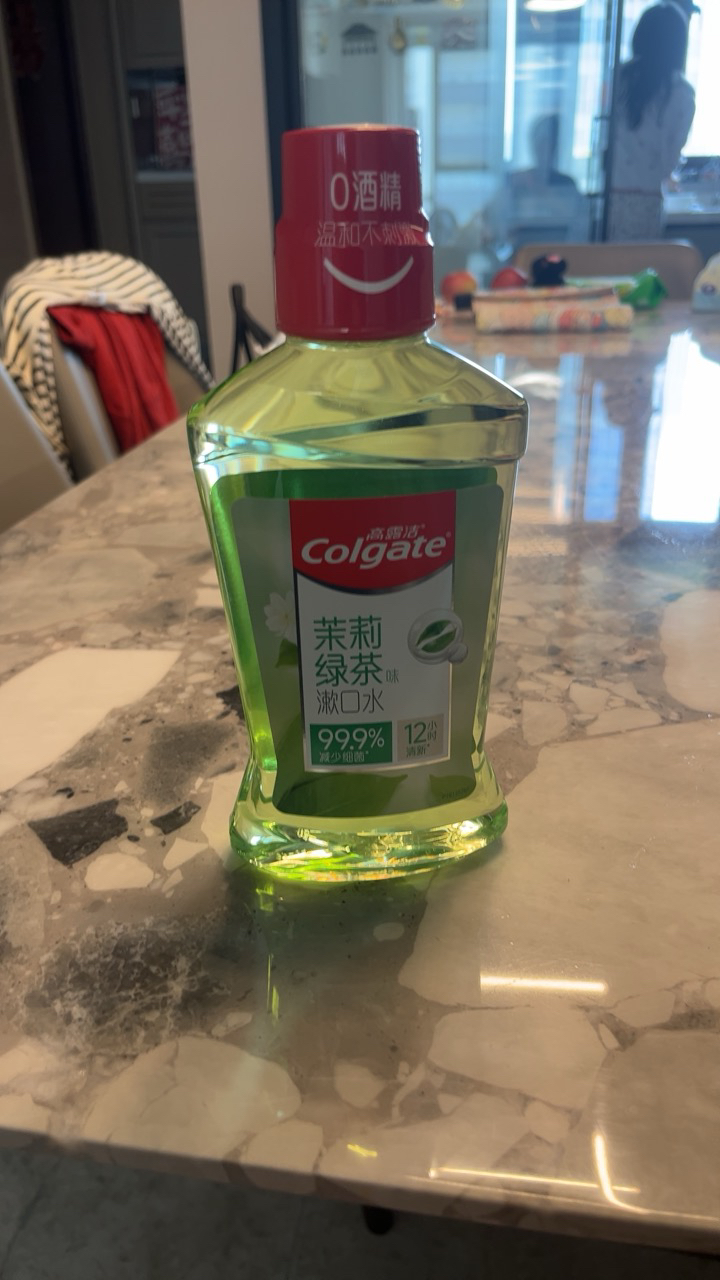高露洁漱口水清洁含氟孕妇清新口气滋润口腔男女生防蛀温和0酒精-茉莉绿茶500ml晒单图