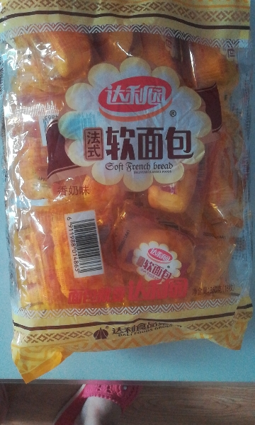 达利园法式软面包袋装早餐面包零食点心香奶味360g*1袋装晒单图