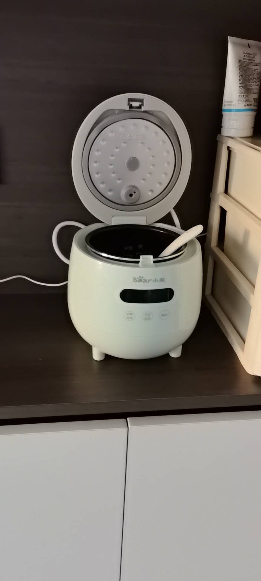 小熊(bear)迷你电饭煲1-2人电饭锅家用多功能全自动1.2升小型宿舍单人智能预约煲汤煮粥锅 DFB-B12L5晒单图