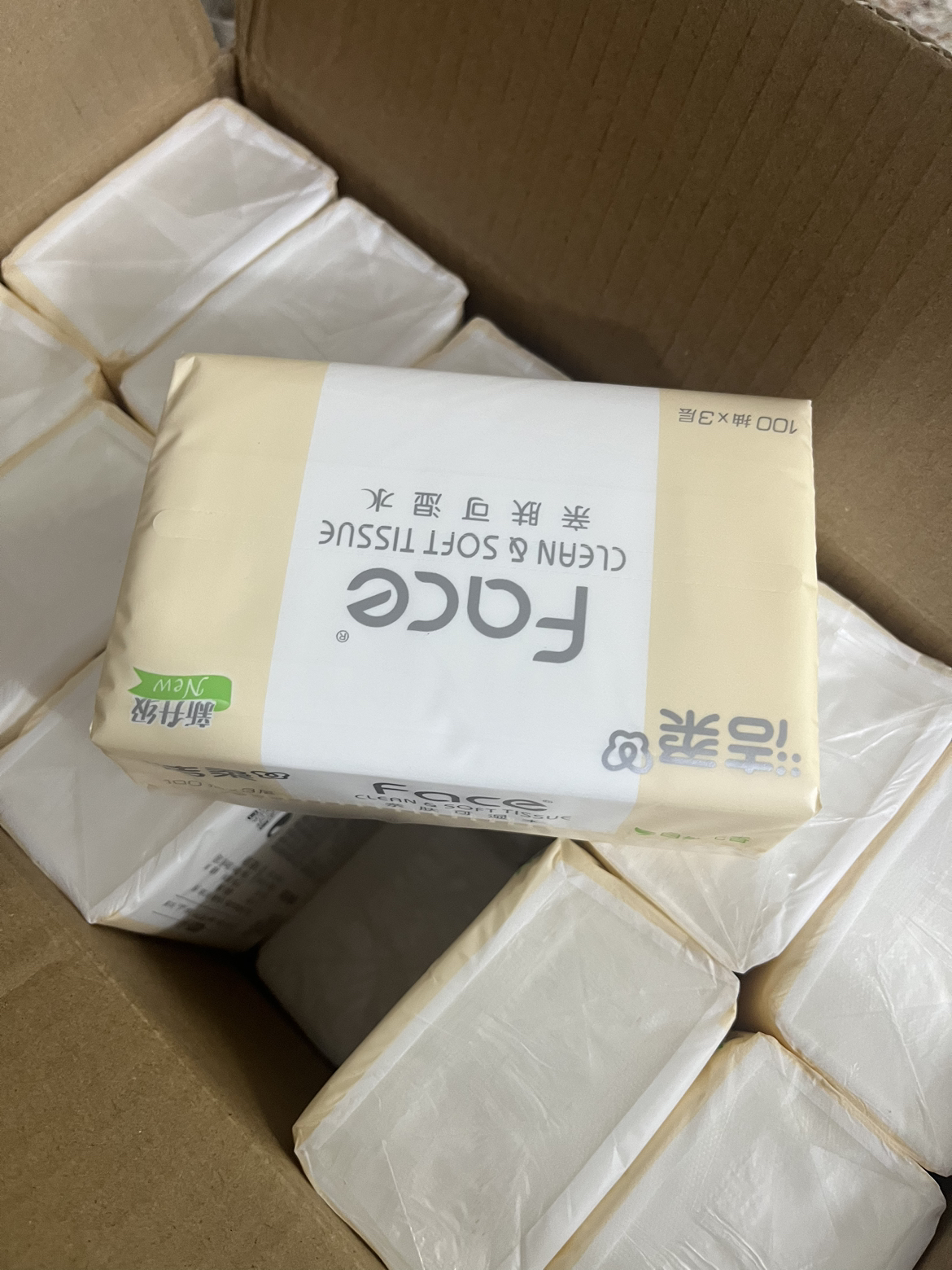 洁柔抽纸 粉Face系列 三层100抽*24包 中规格 面巾纸 餐巾纸 擦手纸 整箱销售晒单图