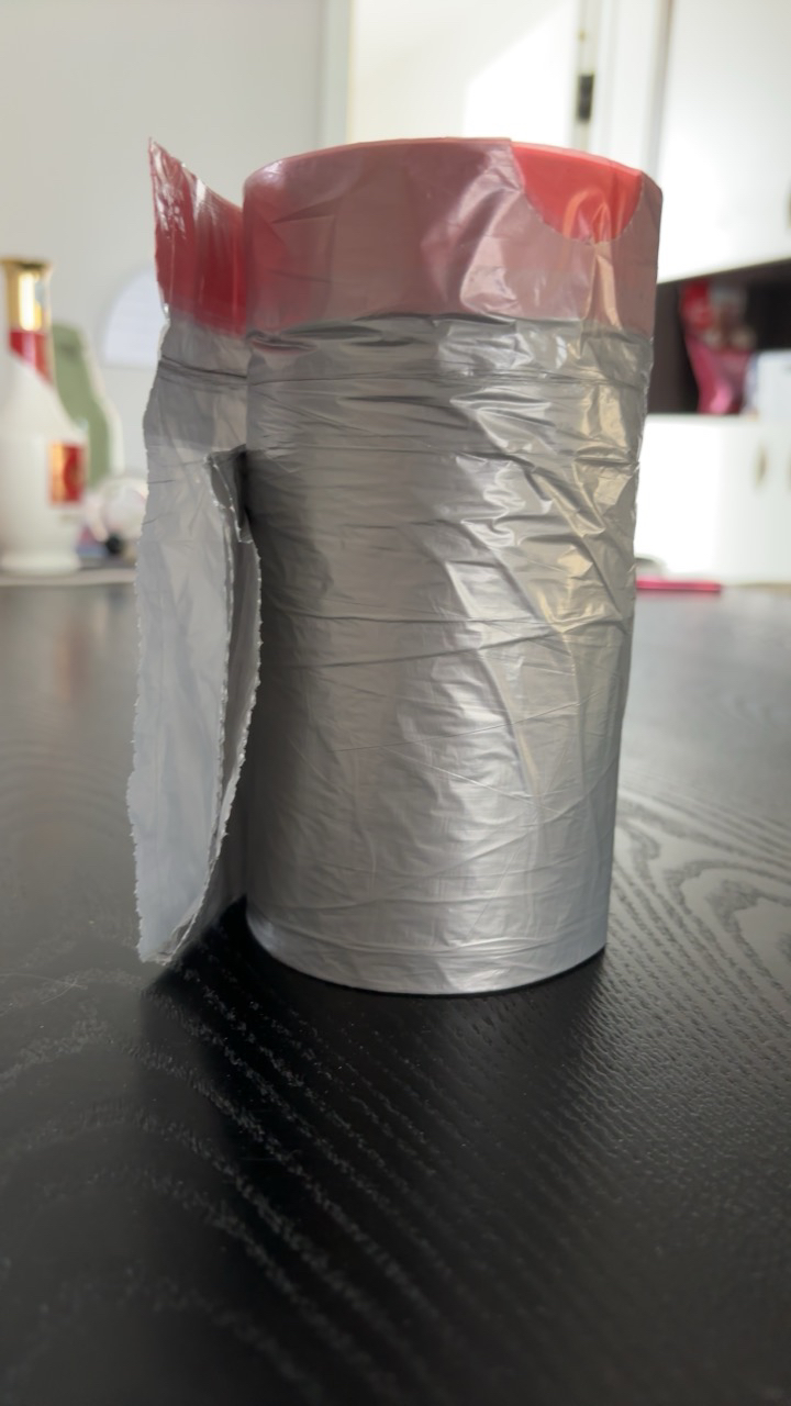 洁成穿绳垃圾袋一次性加厚分类干湿垃圾袋45cm*50cm*100只晒单图