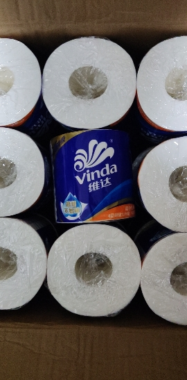 [推客专享]维达蓝色经典卷纸4层140g27卷卫生纸 有芯卷筒纸巾厕纸家用实惠装(整箱销售)(新旧包装交替发货)晒单图