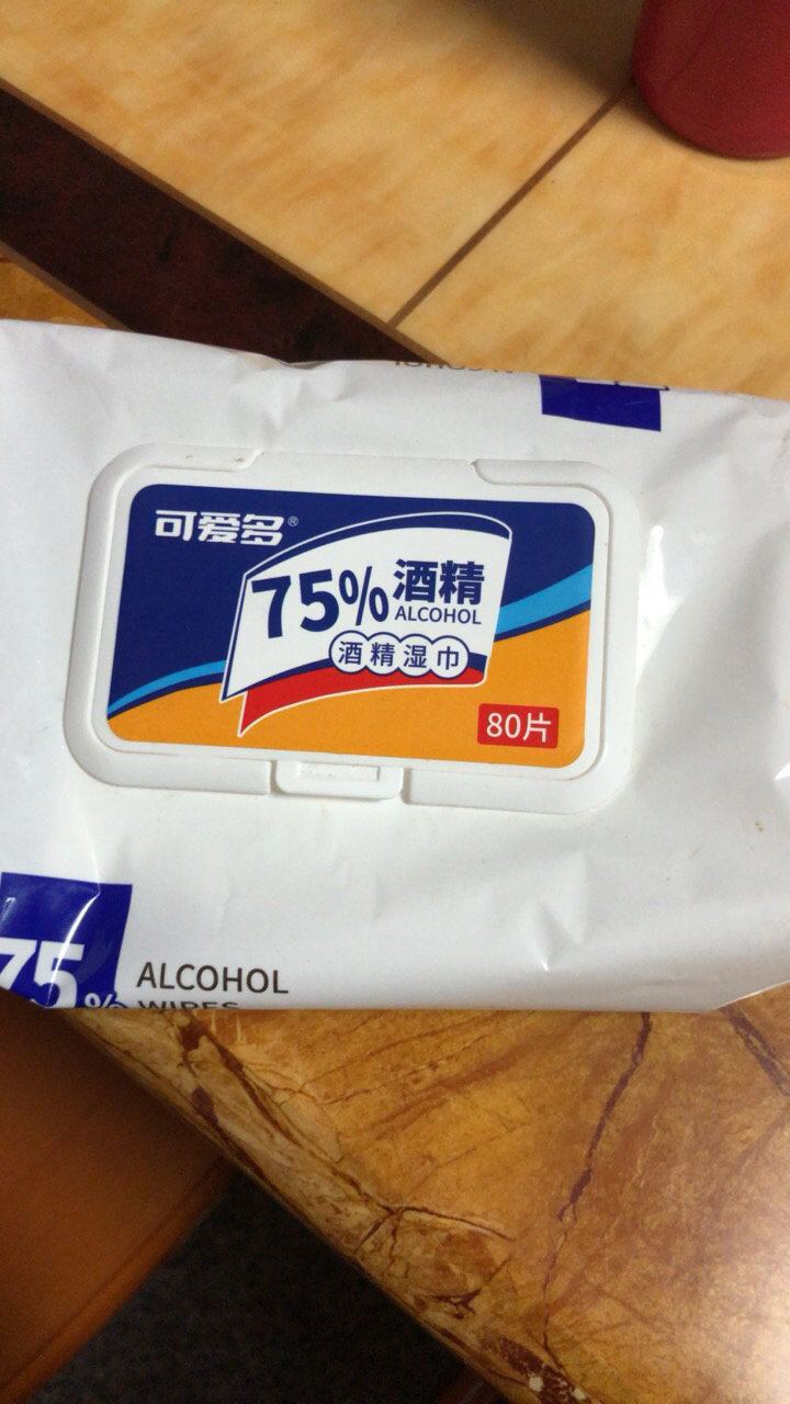完美爱75%酒精湿巾80片*3包晒单图