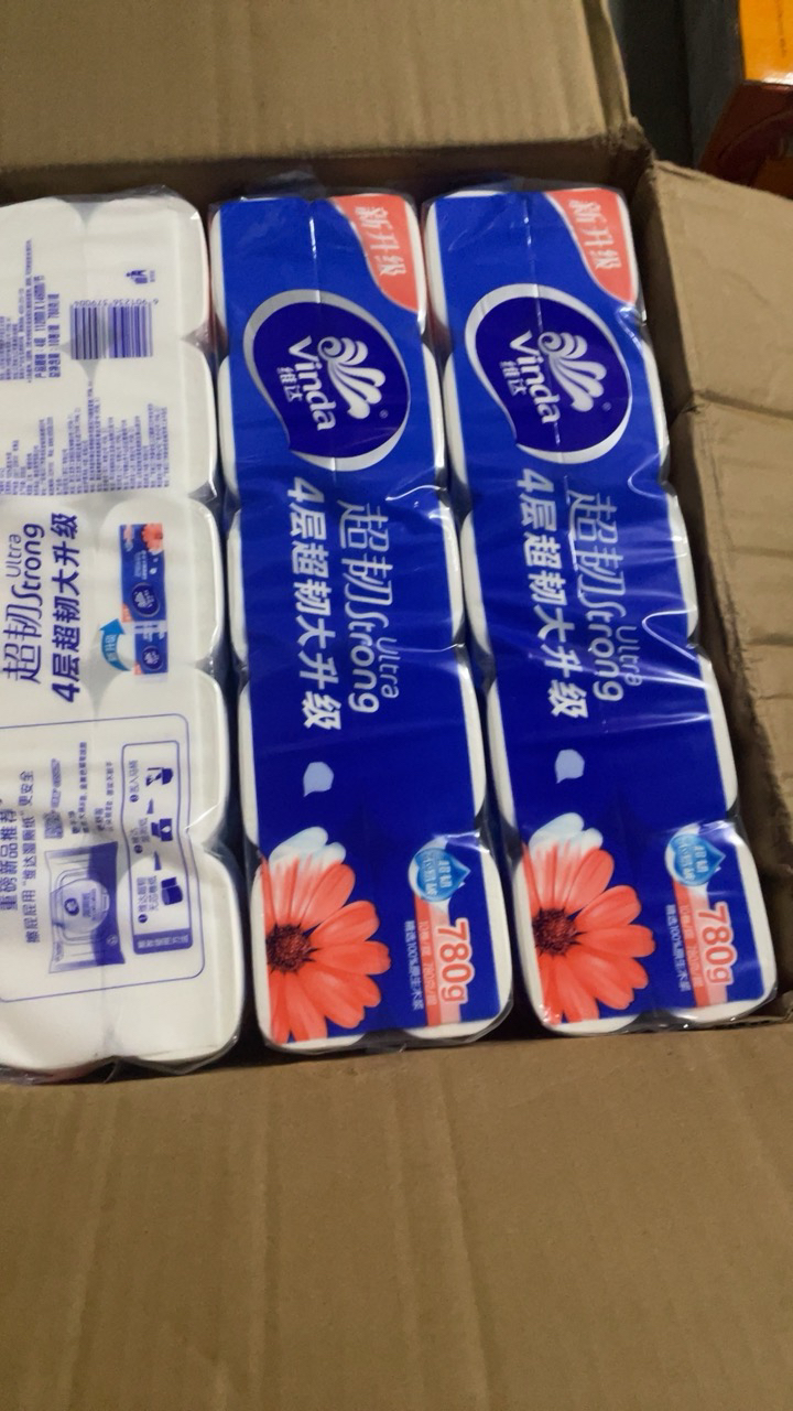 维达超韧实芯卷纸4层78g30卷卫生纸 无芯卷筒纸巾厕纸家用囤货装(整箱销售)(新旧包装交替发货)晒单图