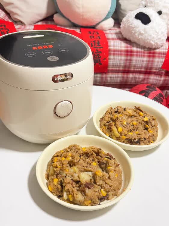 小熊(Bear)电饭煲 家用4-5人 多功能3L电饭锅 智能防溢预约 陶瓷油元釜微压柴火饭米饭锅 DFB-C30L3晒单图