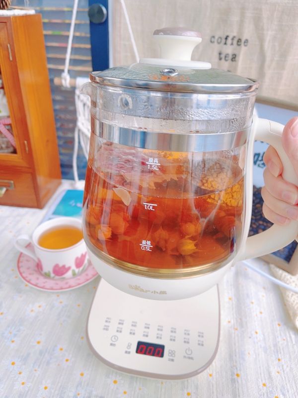 小熊(bear)养生壶办公室1.5L容量迷你小型煮茶壶全自动加厚玻璃煮茶器YSH-D15Y1晒单图
