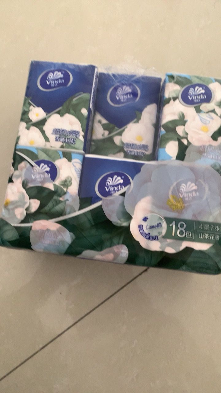 维达手帕纸山茶花香超韧18包提装纸手帕餐巾纸卫生纸超韧晒单图