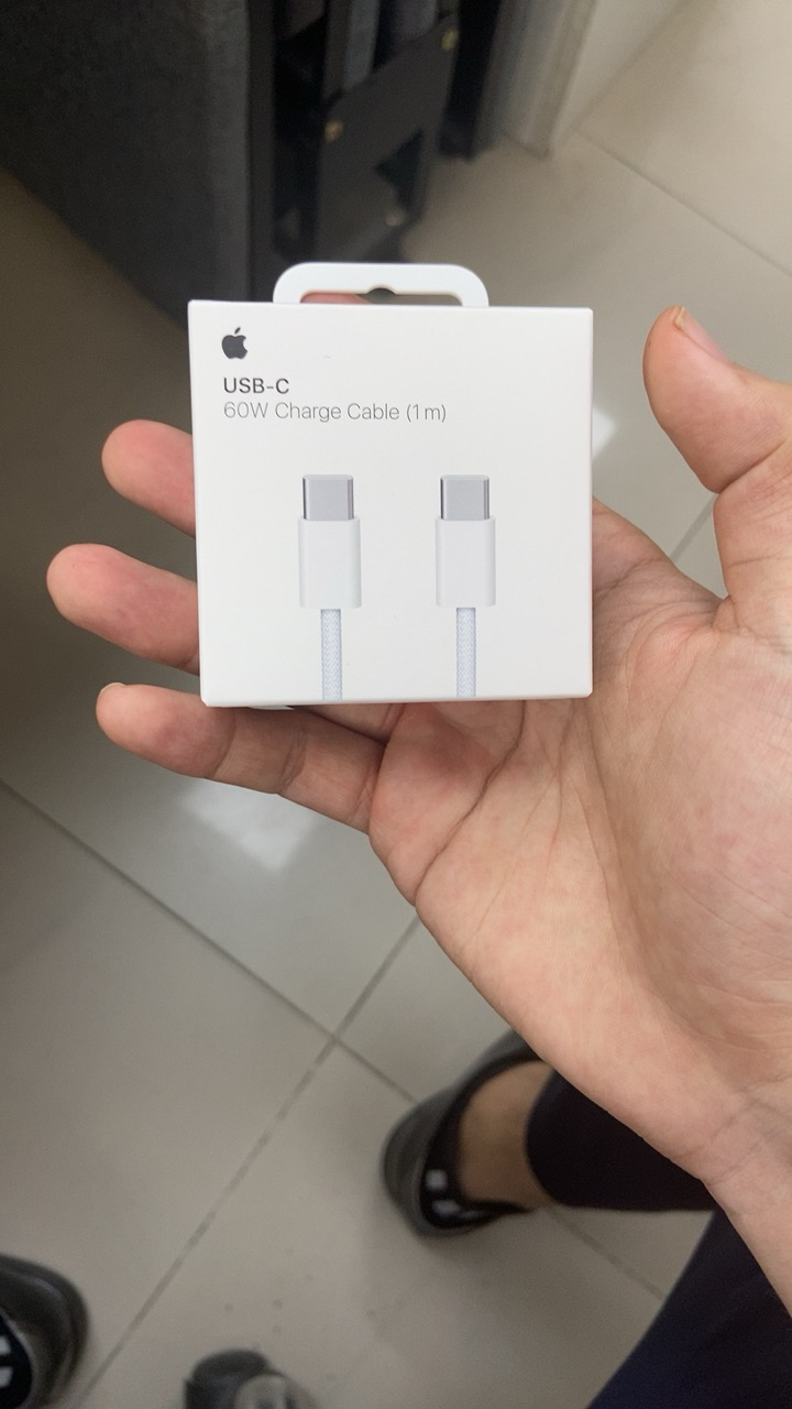 Apple 原装数据线60W 双头USB-C编织充电线 (1米) 充电线快充适用苹果15和16系列晒单图