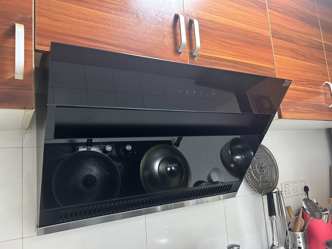 海尔(Haier)抽油烟机 顶侧双吸厨房吸烟机 20立方大吸力自清洁家用侧吸排烟机 以旧换新政府补贴20%油烟机C6JS晒单图