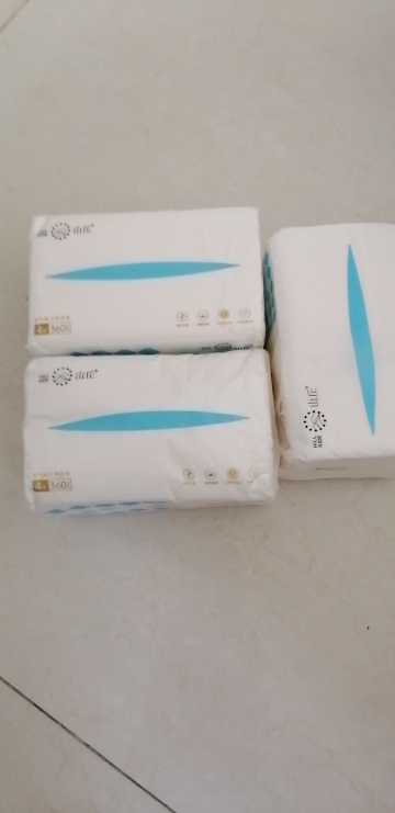山丘QT系列家用实惠装面巾纸白色四层抽取式纸面巾M码3包装晒单图