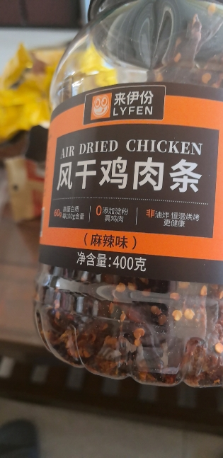 [临期清仓]来伊份风干鸡胸肉条400g麻辣味 鸡肉干健身餐减解馋零食低耐嚼卡脂即食晒单图