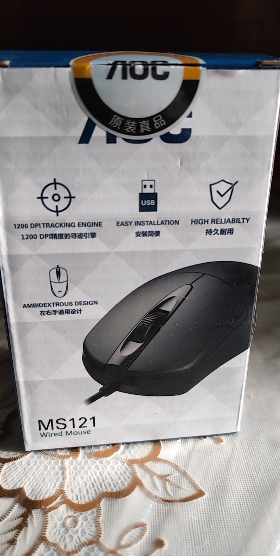 冠捷AOC 有线鼠标有线鼠标 商务鼠标办公USB游戏鼠标 AOC USB鼠标 官方标配晒单图