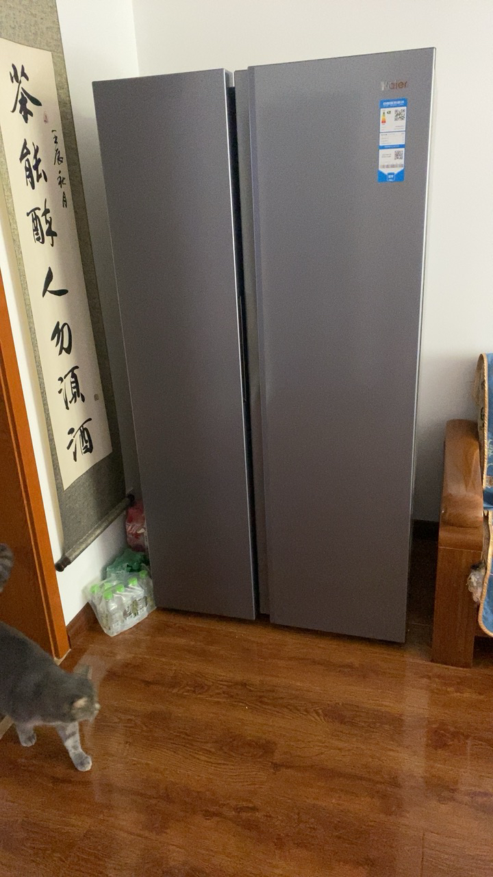 海尔(Haier)541升对开门双开门 一级变频节能 风冷无霜大容量嵌入式家用冰箱 新品BCD-541WGHSSEDG7晒单图