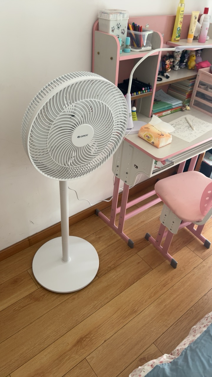 格力(GREE)电风扇落地扇7叶台地两用家用风扇卧室客厅电扇宿舍学生立式摇头扇轻音低噪白色机械款 FD-3515h7晒单图