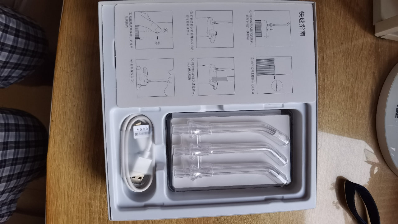 小米米家便携式电动冲牙器F400 薄荷绿 家用水牙线口腔洁牙齿洗牙正畸礼物推荐晒单图