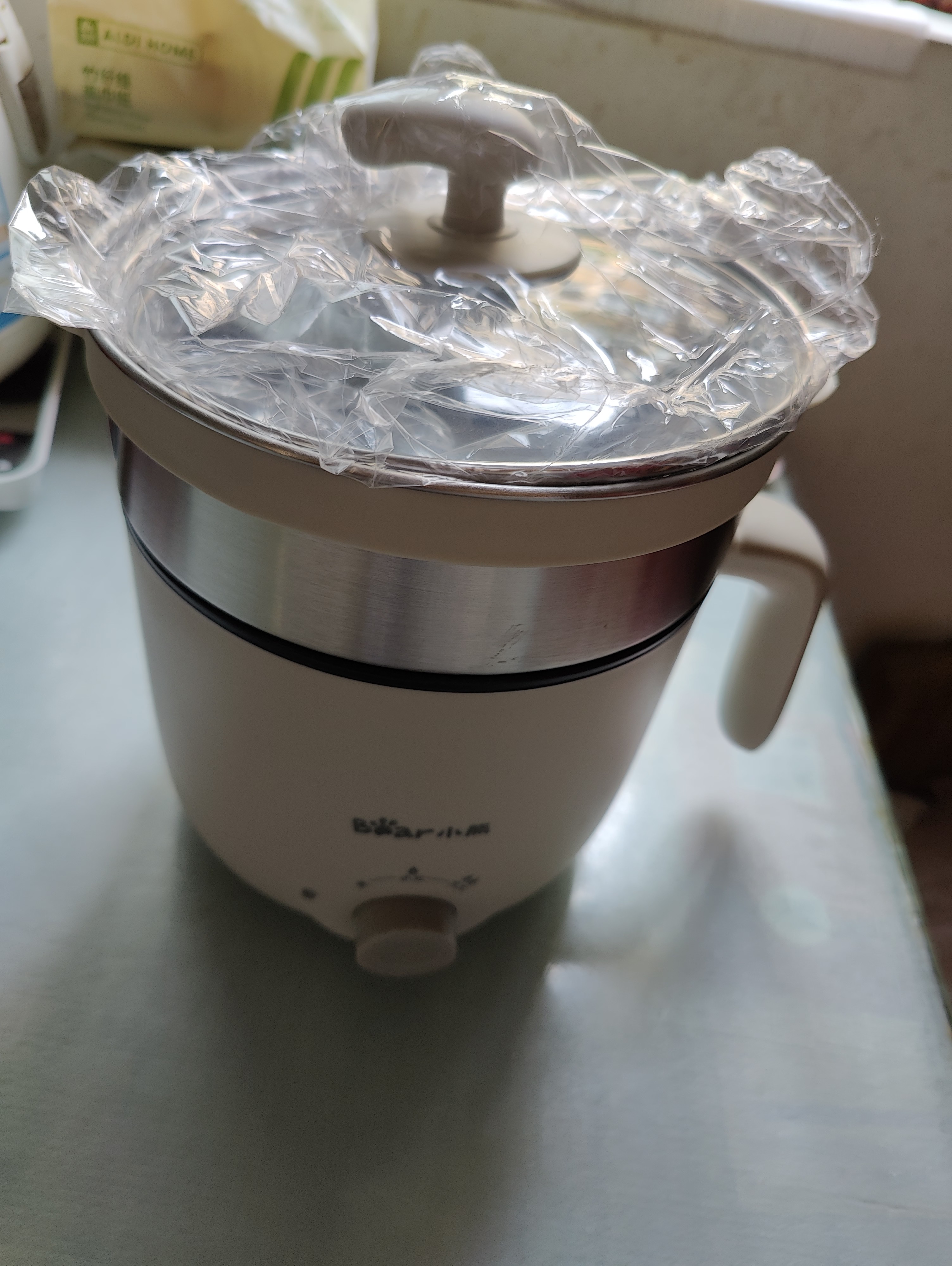 小熊(Bear)电煮锅多功能电热锅 1.6L学生宿舍泡面火锅小电锅 蒸煮一体电蒸锅 DRG-C12K1(配不锈钢蒸笼)晒单图