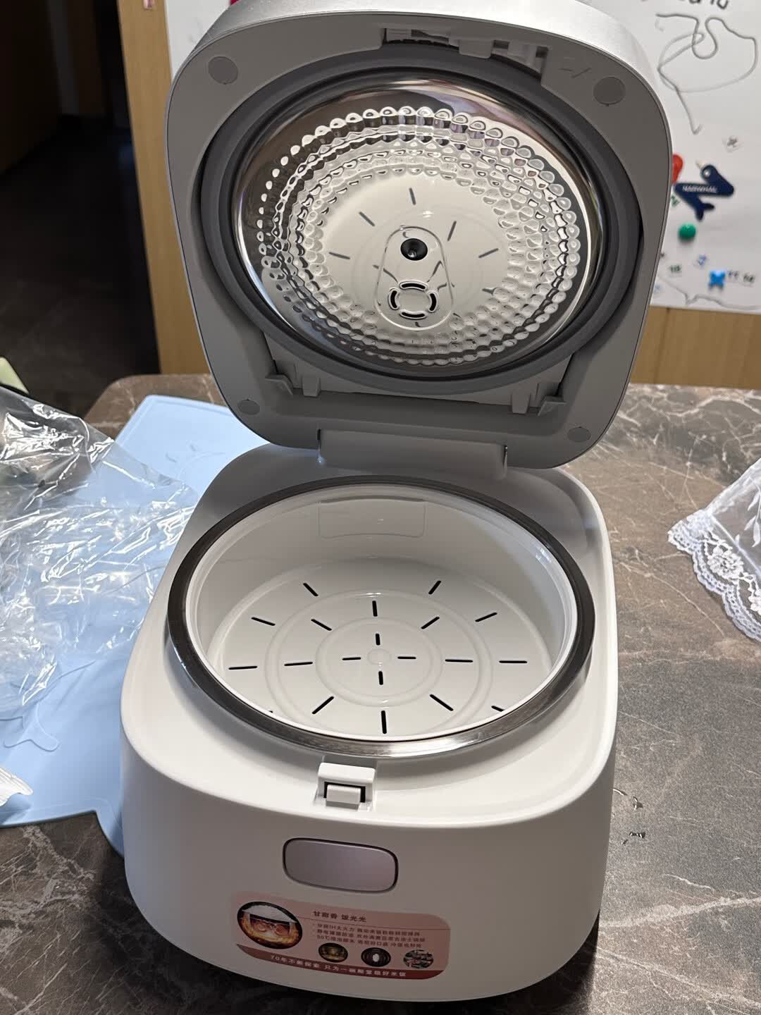 松下(Panasonic)饭光光0涂层电饭煲多功能IH加热智能电饭锅 无涂层不锈钢内胆 2.9升 SR-HS301N-W晒单图