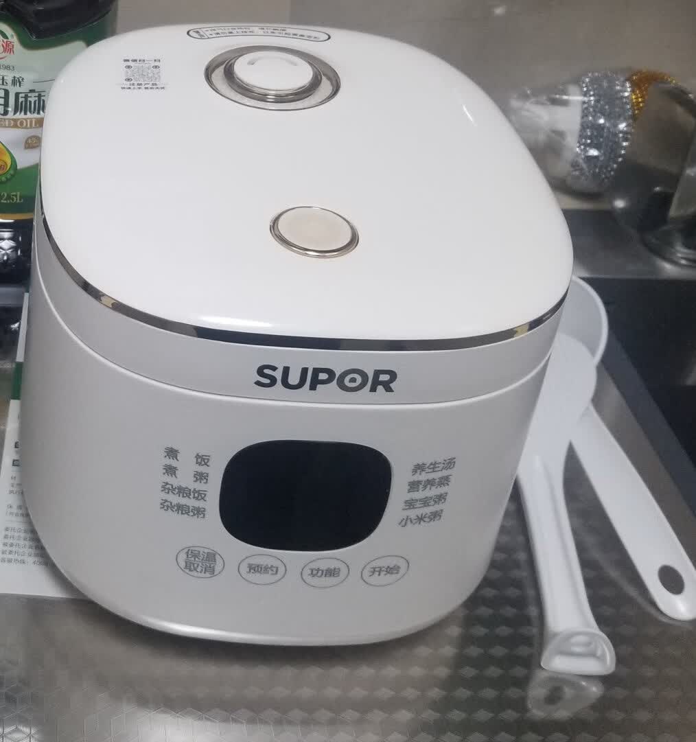苏泊尔(SUPOR)电饭煲电饭锅1-2人2L迷你电饭煲微压智能预约多功能锅煮饭锅304不锈钢内胆 SF20FC945A晒单图