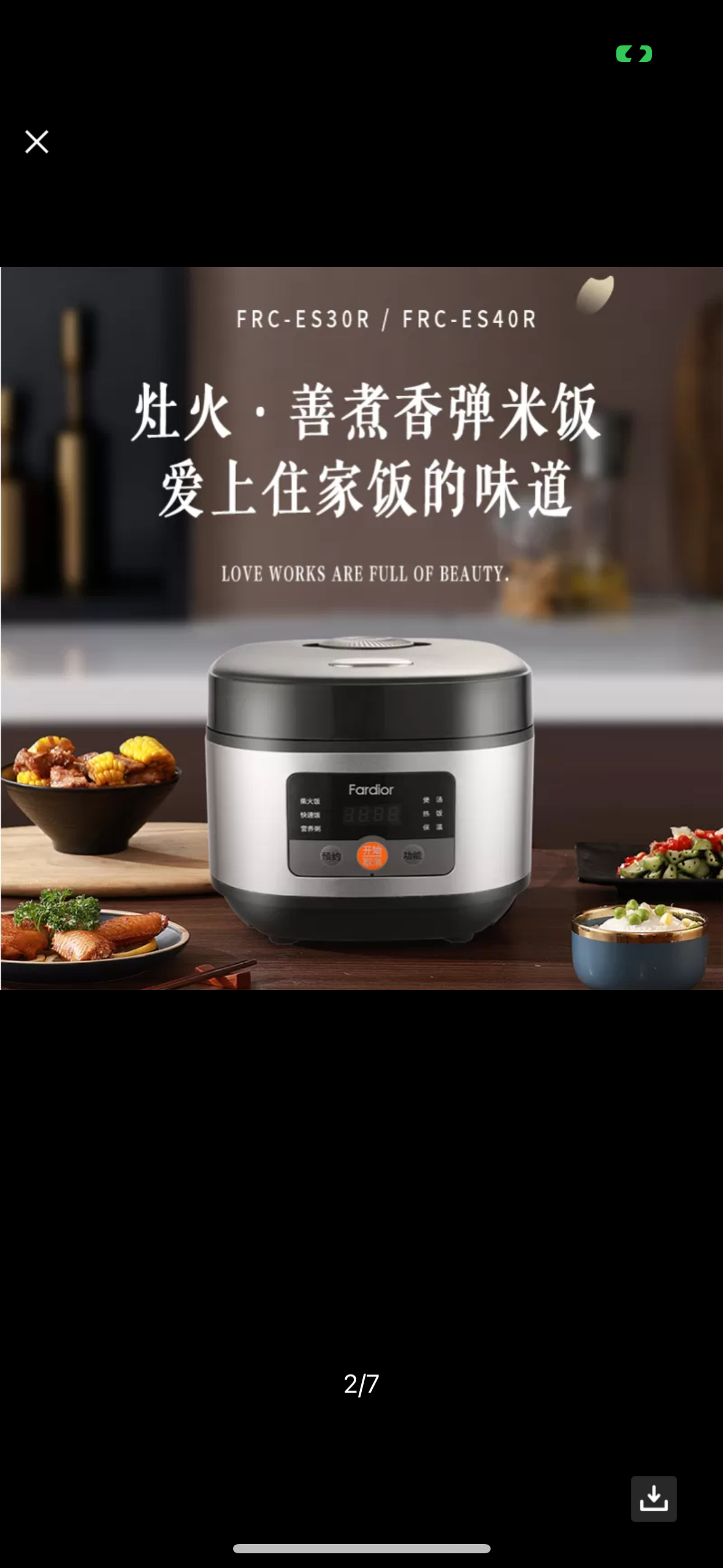 法迪欧(Fardior)电饭煲电饭锅3-6人家用4升24小时智能多功能FRC-ES40R晒单图