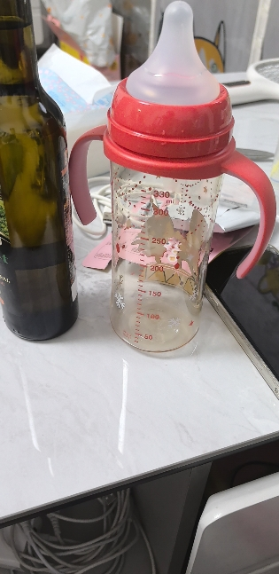 贝亲(Pigeon) 奶瓶 PPSU奶瓶 自然实感第3代奶瓶 宽口径 双把手 330ml-胡桃夹子 LL号 9个月以上晒单图