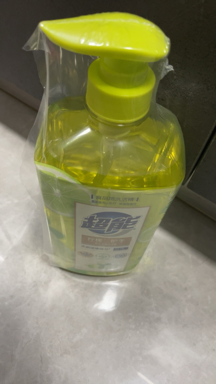 超能柠檬护手洗洁精1kg大瓶装食品级去油不伤手家庭实惠装晒单图