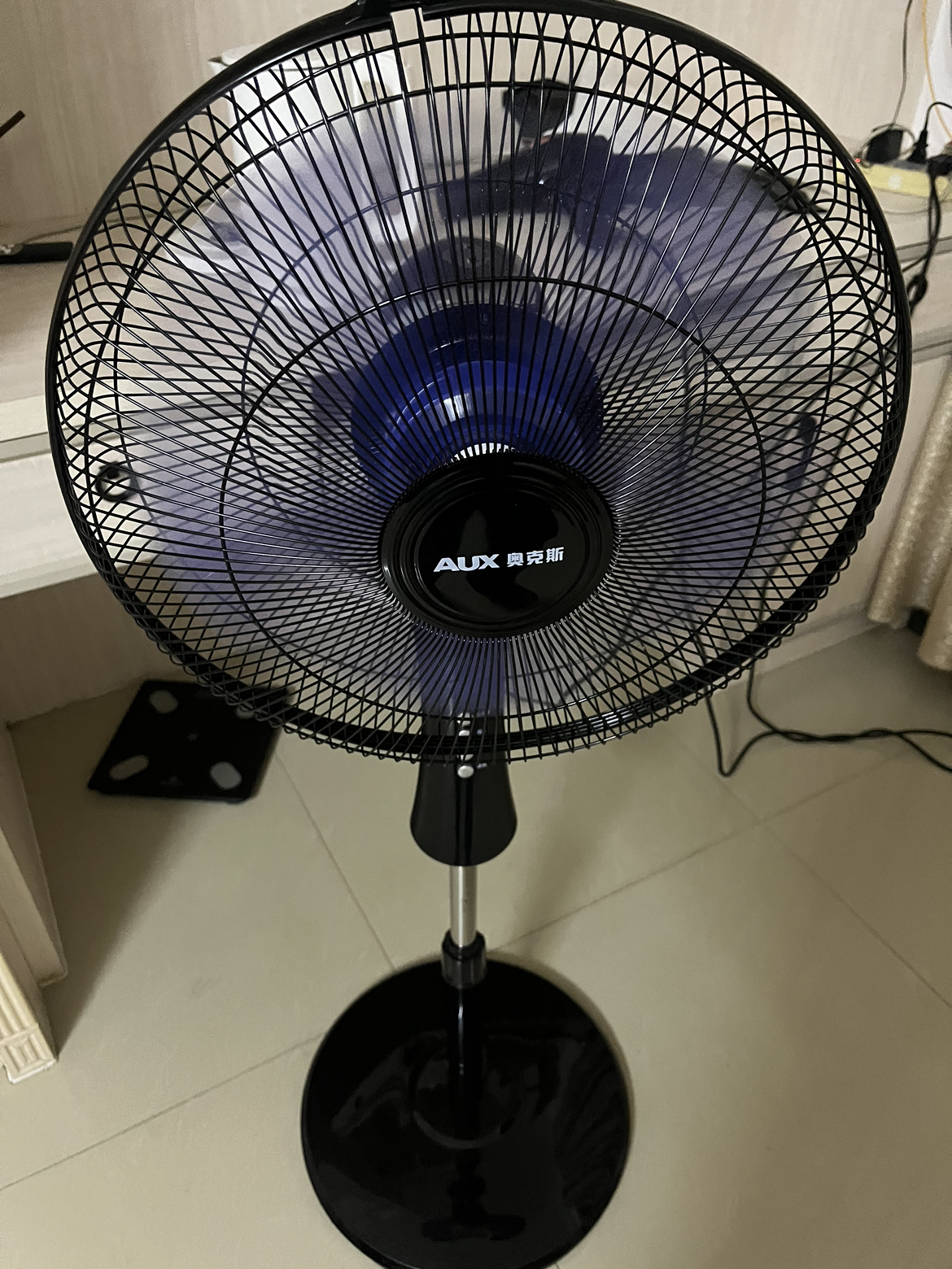 奥克斯(AUX)电风扇家用床头定时落地扇 节能立式办公室轻音风扇FS-40-A1609晒单图