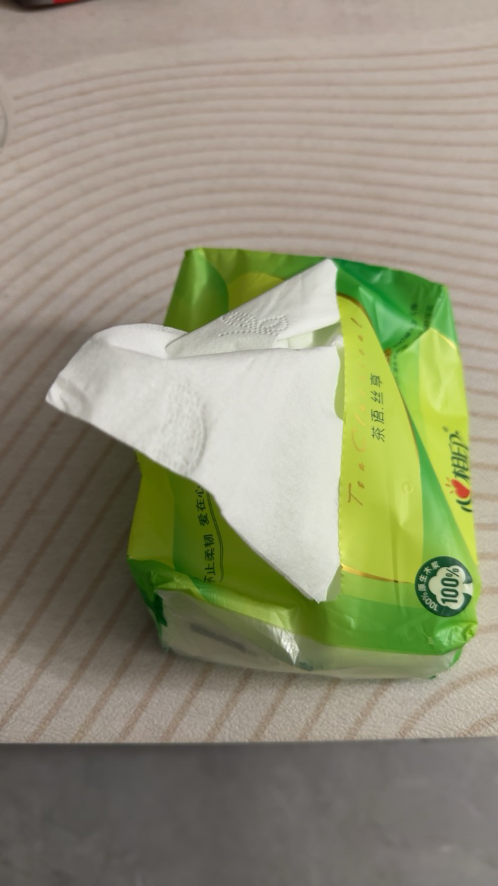心相印抽纸茶语丝享系列3层100抽10包餐巾纸晒单图