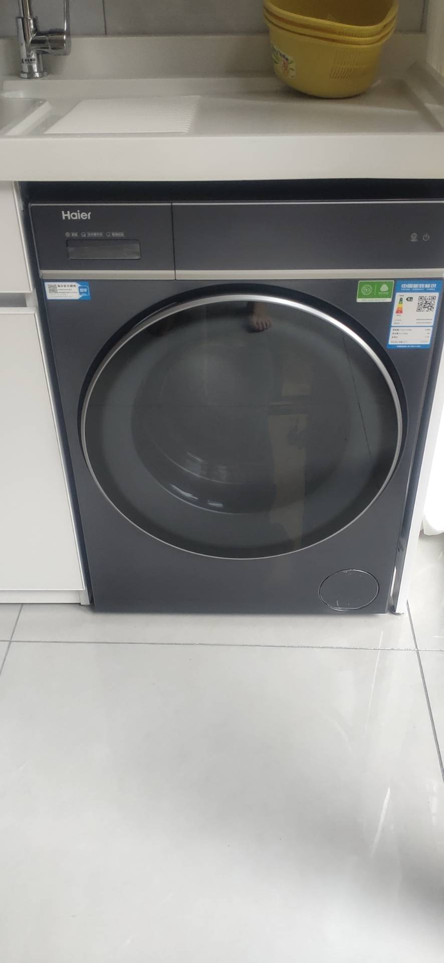 海尔(Haier)云溪系列 直驱变频 活水精华洗 滚筒洗衣机 智能投放 大筒径 XQG100-BLDE566BU1晒单图