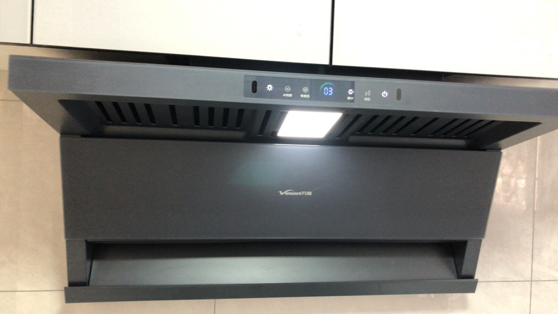万和(Vanward)[墨蓝无痕] 顶侧双吸抽油烟机27风量变频抗污易清洁挥手智控单烟机一级能效CXW-358-DL01晒单图