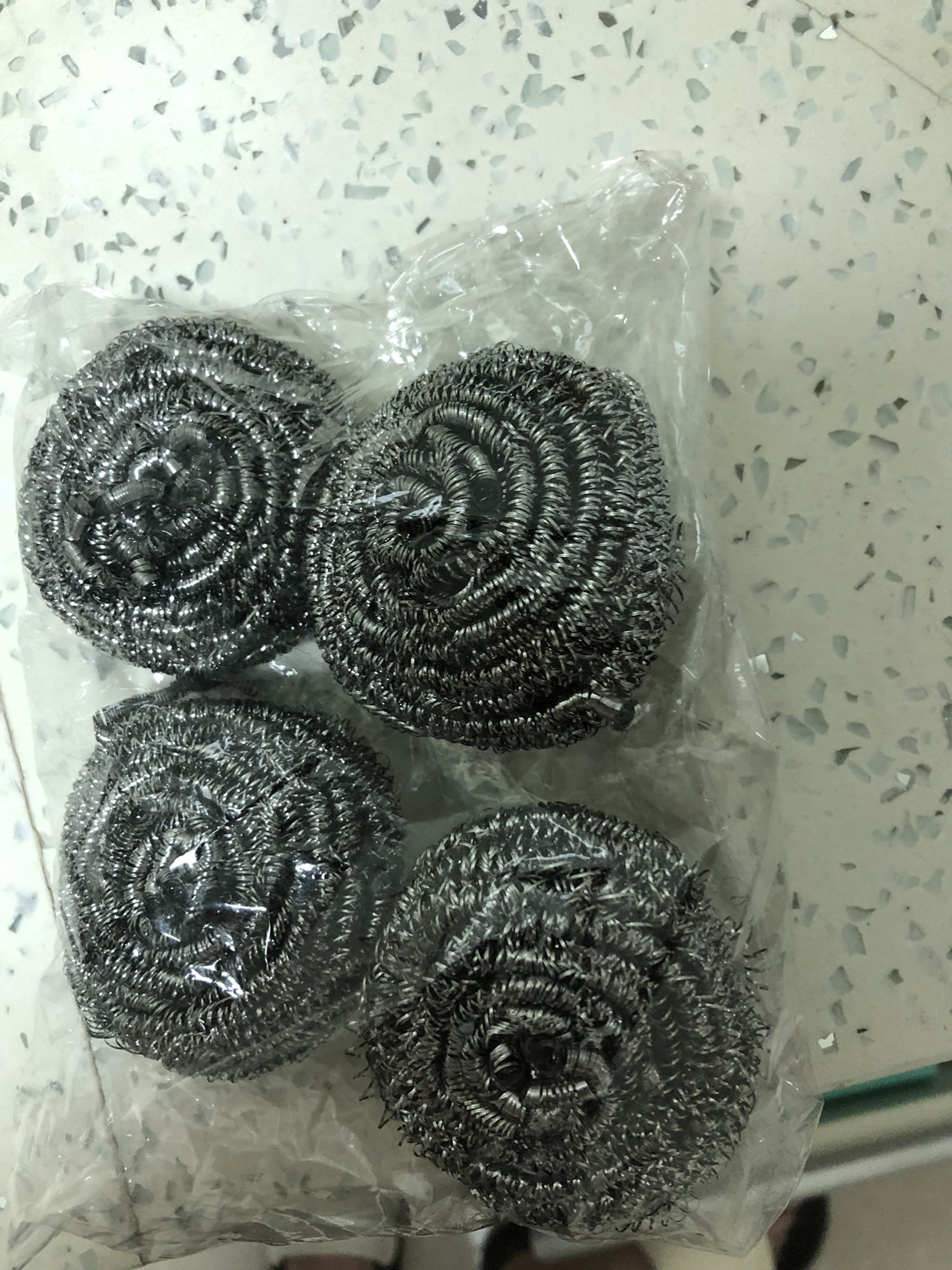 不锈钢钢丝球大号清洁球捷洁家用洗碗刷锅神器厨房用品 5个装+1个手柄+1海绵擦 [加大号]晒单图
