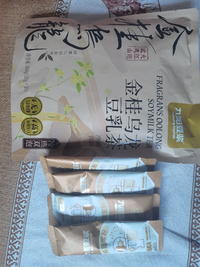 九阳豆浆金桂乌龙豆乳茶奶茶200g送4条纯豆浆粉0蔗糖添加下午茶早餐桂花晒单图